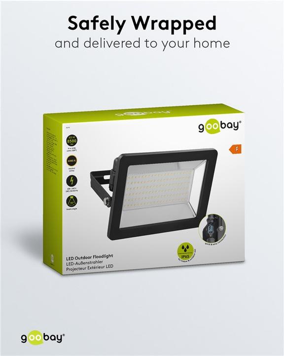 Actual product image Goobay LED outdoor spotlight, 100 W (8500 lm, IP65)