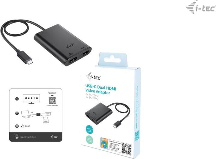 Produktbild i-tec USB-C zu (Thunderbolt, USB Typ-C, USB, Thunderbolt 3, 6 cm)