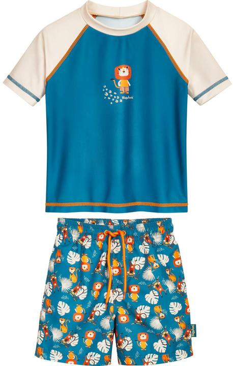 Produktbild Playshoes UV-Badebekleidungsset Dschungel Petrol Gr. 110/116 (110)