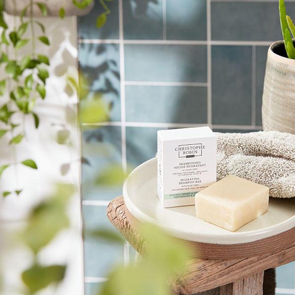 Image du produit Christophe Robin Shampooing Solide hydratant à l'aloe vera (100 ml, Shampoing solide)
