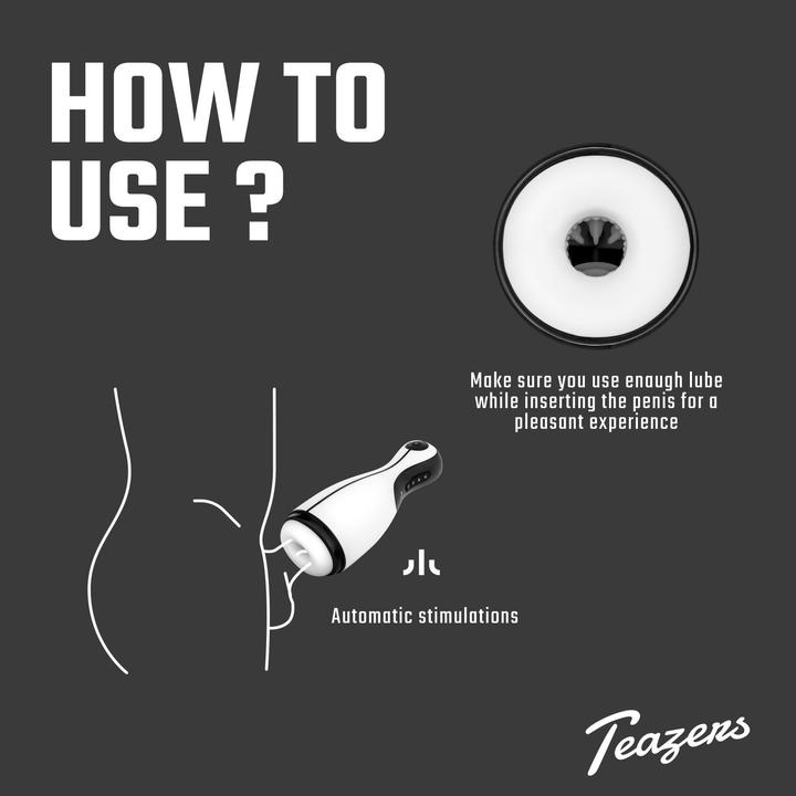 Actual product image Teazers Automatic Masturbator