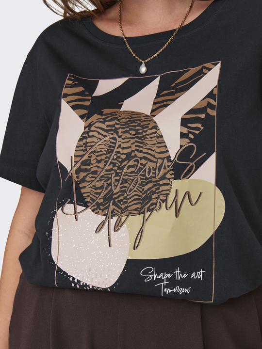 Image du produit Only Coupe normale Col rond Curve Top T-shirt (L)