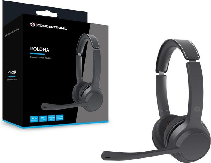 Immagine prodotto Conceptronic Auricolare Bluetooth senza fili con stazione di ricarica bw (Senza fili, USB-C)