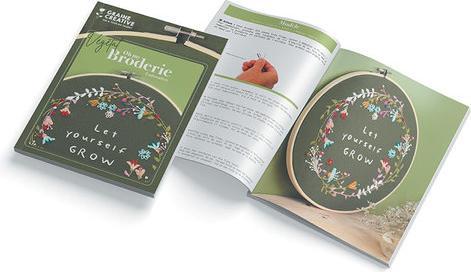 Produktbild Creative DIY Kit Line Art Stickerei Blumenkranz