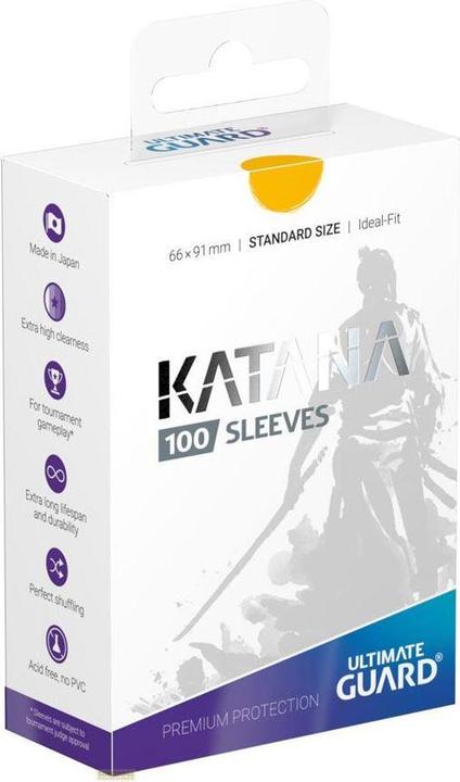 Ultimate Guard Kartenhülle Katana Sleeves Standardgrösse Gelb 100