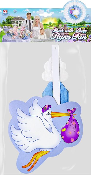 Produktbild Folat Fächer Storch Blau