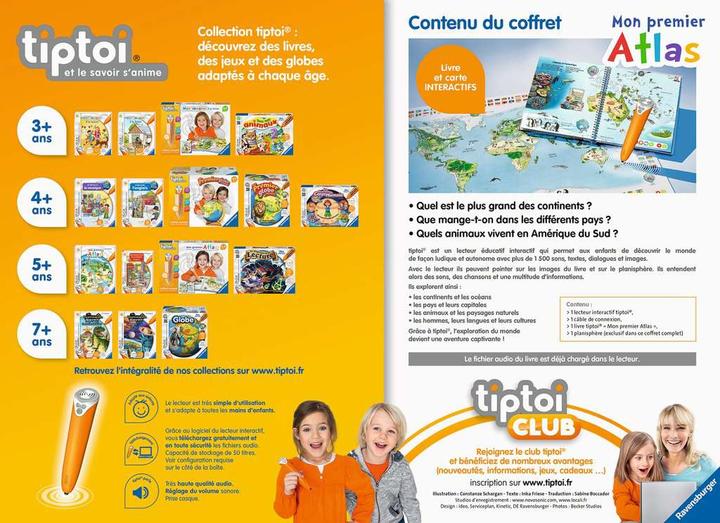 Immagine prodotto tiptoi Coffret completo lecteur interactif + Livre Atlas (Francese)