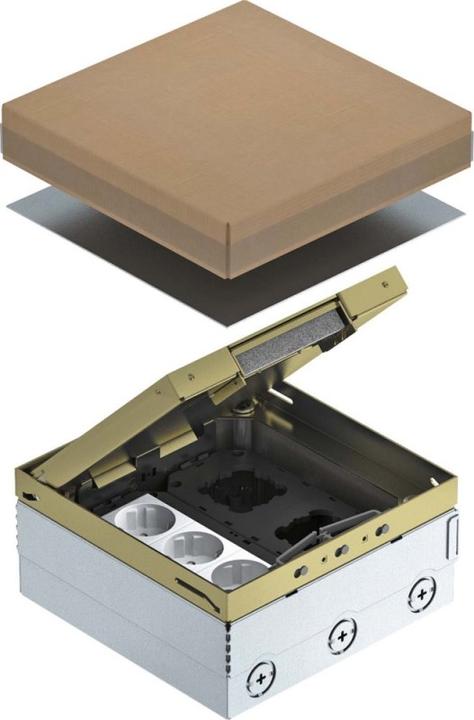 Image du produit OBO Bettermann OBO UDHOME4 2M V Réservoir au sol complet Prise triple VDE