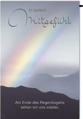 Produktbild Braun + Company Trauerkarte Regenbogen (1 Stk.)