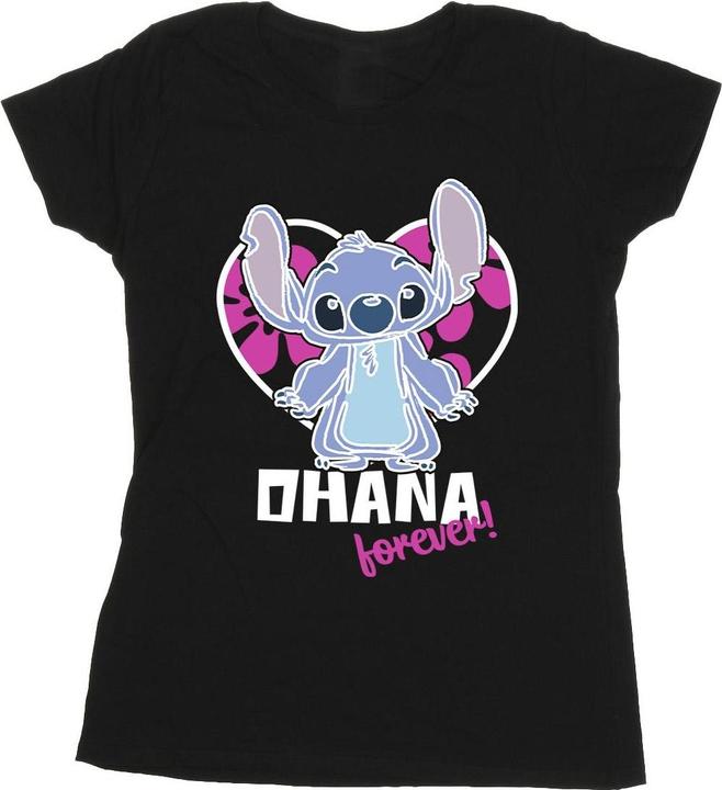 Disney Lilo And Stitch Ohana Forever Heart TShirt (XXL)