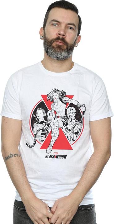 Produktbild Black Widow Film Charakter Abzeichen TShirt (4XL)