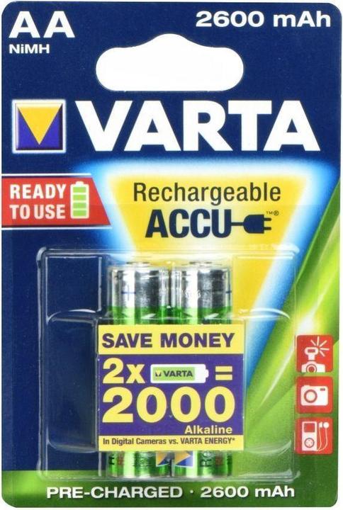 Produktbild Varta Recharge Accu Power (2 Stk., AA, 2600 mAh)