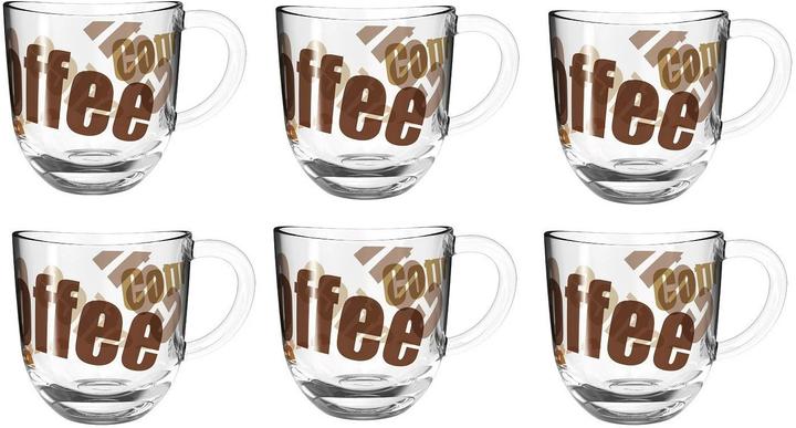 Image du produit Leonardo Tasse à café Napoli avec texte 280 ml, Transparent (280 ml, 6 x)