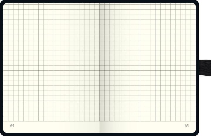 Immagine prodotto Taccuino KOMPAGNON circa A6 a quadretti, copertina rigida nera 192, di cui 16 pagine staccabili (A6, Quadretti, Copertina rigida)