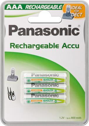 Actual product image Panasonic Rechargeable DECT (3 pcs., AAA, 750 mAh)