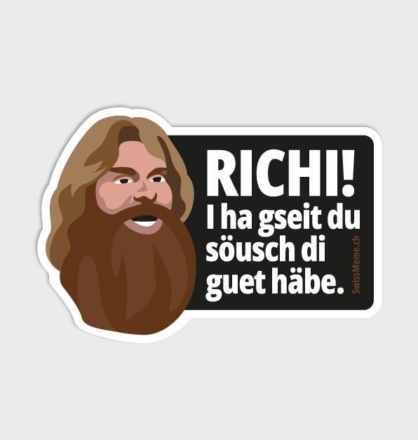 Productafbeelding SwissMeme Richi! Sticker
