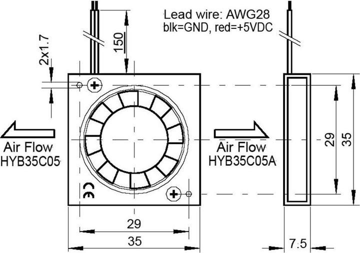 Actual product image SEPA HighEndFan (35 mm, 1 x)