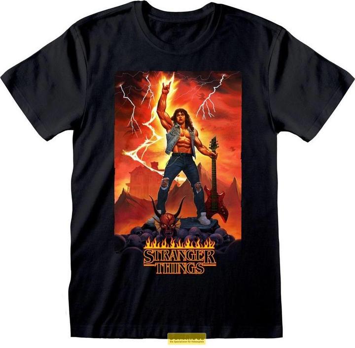 Image du produit NoName STRANGER THINGS - Eddie Rocks - T-shirt unisexe (S) (S)