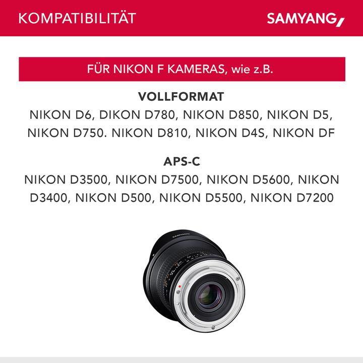 Actual product image Samyang 12mm F2.8 Nikon AE (Nikon F, full size)