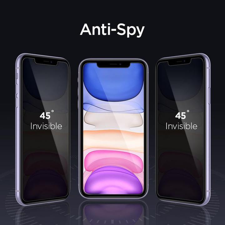 Immagine prodotto Spigen Vetro Temperato Alm Glass.Tr Iphone 11 Privacy (1 Pezzo/i, Apple iPhone XR, Apple iPhone 11)