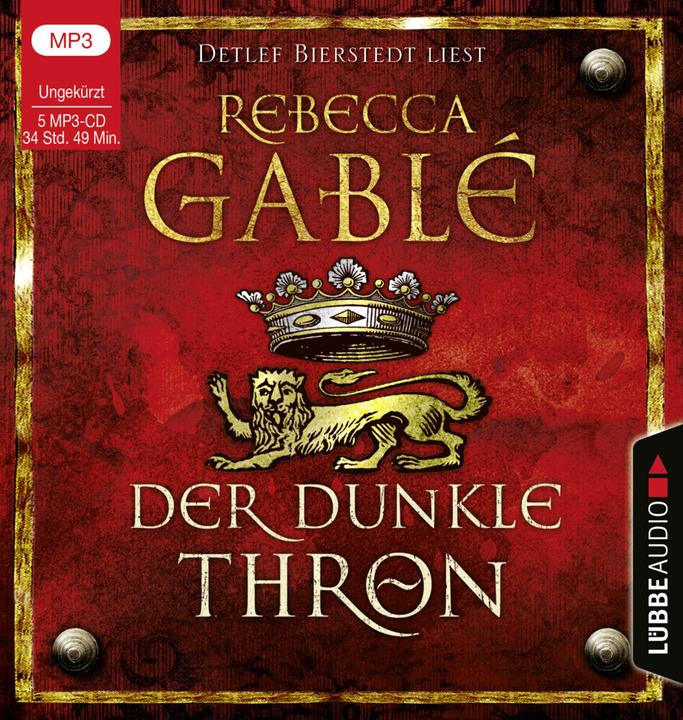 Image du produit Le trône des ténèbres (Rebecca Gablé, Detlef Bierstedt, Allemand)