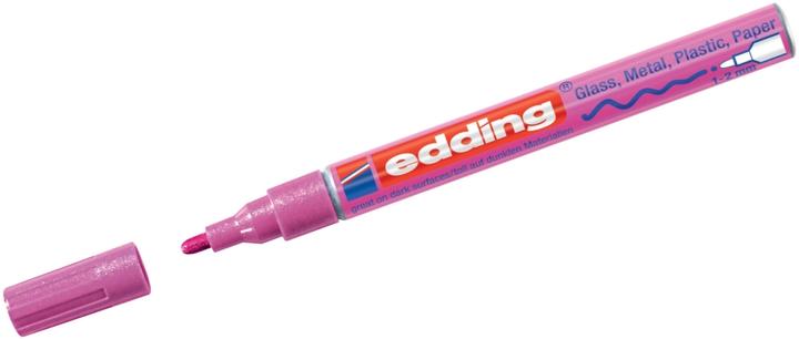 Image du produit Edding Marqueur pour vernis brillant 751 (Rose Métallisé Métallisé, 2 mm, 10 x)
