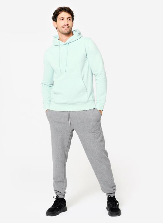 Produktbild Domyos Hoodie Herren warm Baumwollgewebe - blaugrün (L)