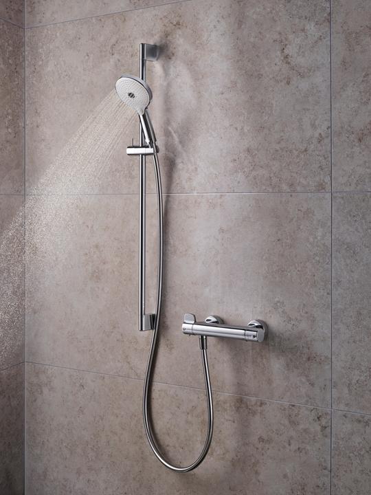 Image du produit Duravit Douchette à main 120 3 jet Click! MinusFlow chrome / blanc (3 Types de jets, 9 l/min)