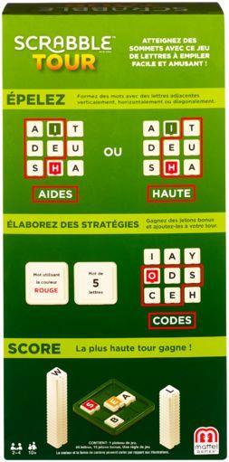 Actual product image Mattel Games Scrabble Towers (French)
