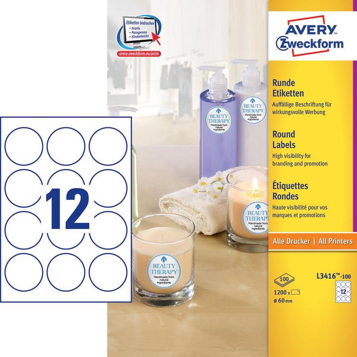 Productafbeelding Avery Ronde etiketten