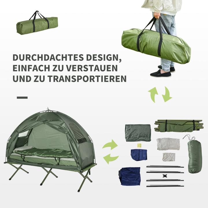Actual product image Outsunny Camping bed 4 in 1 set