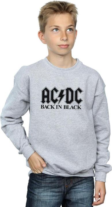 Produktbild AC/DC Back in Black Logo Sweatshirt Jungen (152, 158)
