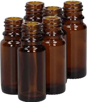 Actual product image Farfalla Empties set amber glass without cap (6x10ml)