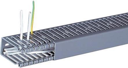 Actual product image Hager TEHALIT wiring duct BA6 80080B gr (Duct, 200 cm)