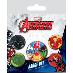 Actual product image Pyramid Marvel pack 5 badges Avengers Assemble