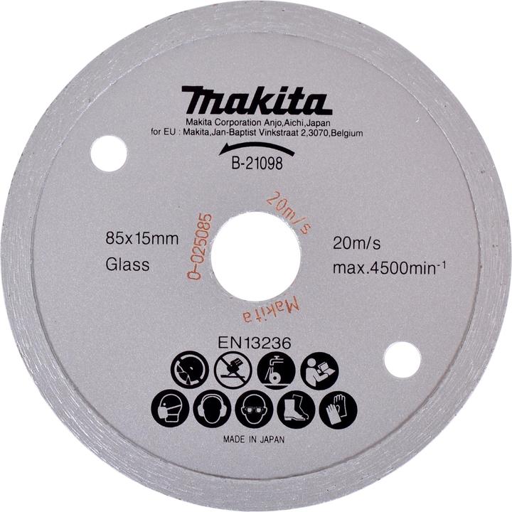 Produktbild Makita Diamanttrennscheibe Ø 85x15 mm Glass