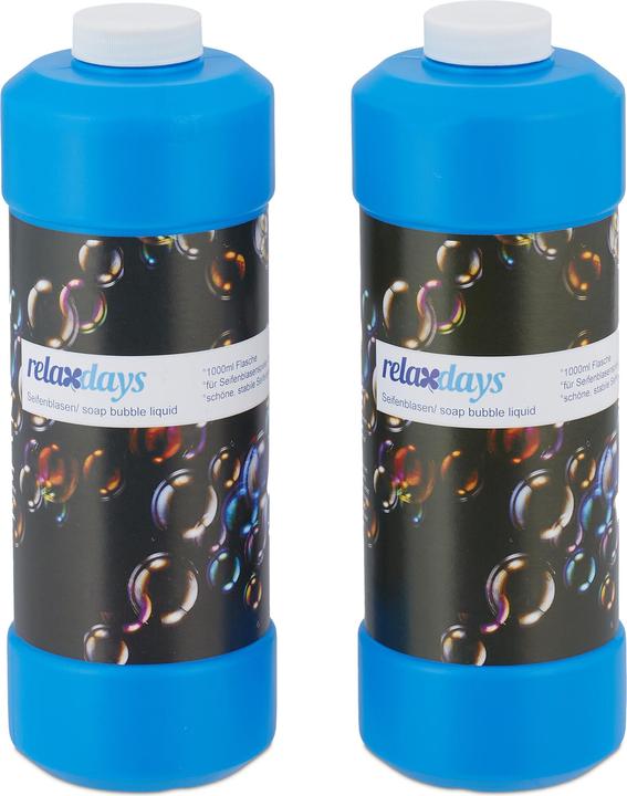 Produktbild Relaxdays 2x Seifenblasen-Nachfüllflasche