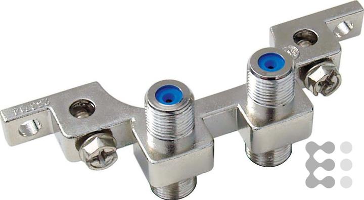 Image du produit WISI 70605 "NB 02 F Bloc d'équipotentialité, 2 compartiments Argent