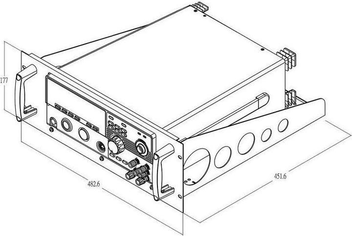 Actual product image GW Instek GRA-417 GRA-417 frame mounting set GRA-417 frame mounting set 1pc.