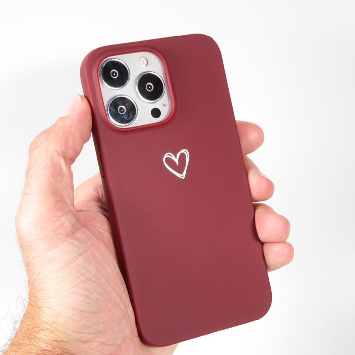 Actual product image PhoneLook Hülle Gummi Herz (Apple iPhone 16e)