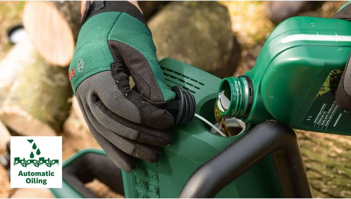 Produktbild Bosch Home & Garden Kettensäge UniversalChain 35: 2x Sägekette (Elektro Kettensäge)