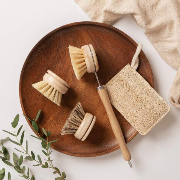 Actual product image Jungle Culture Bamboo dishwashing brush set | Dishwashing brushes, 4 pcs. (4 pcs.)