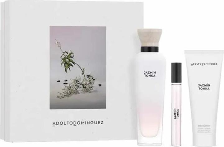 Actual product image Adolfo Dominguez AD Jazmín Tonka Eau De Toilette Spray 120ml Set of 3 items (Eau de toilette, 120 ml)