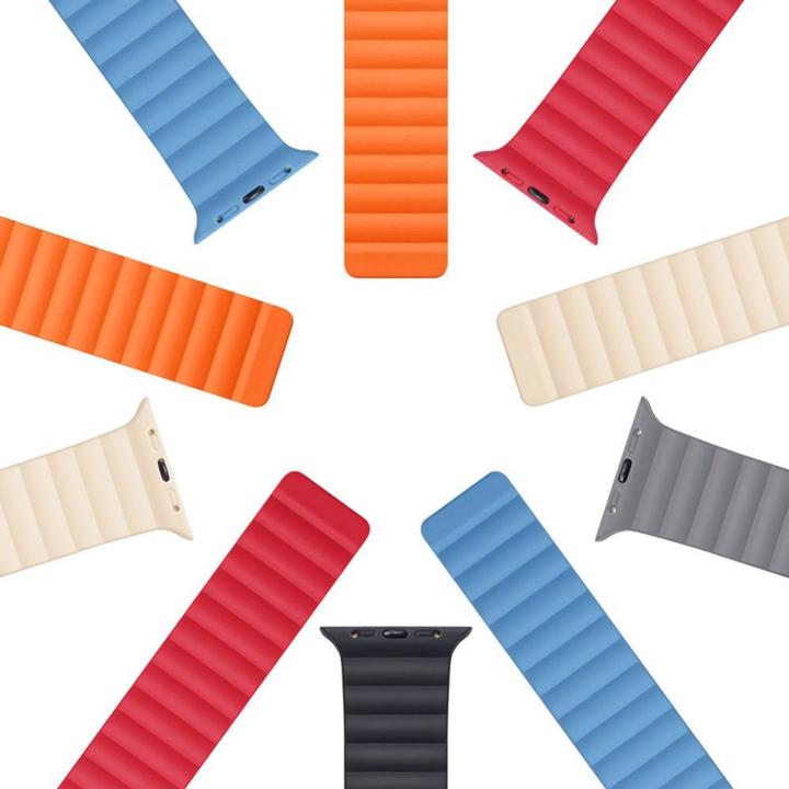 Actual product image Dux Ducis magnetic strap watch strap 7/6/5/4/3/2 (40 mm, 38 mm, 41 mm, Silicone, Apple Watch Series 2, Apple Watch Series 3, Apple Watch Series 1, Apple Watch Series 4, Apple Watch Series 5, Apple Watch Series 6, Apple Watch Series 7, Apple Watch Series 8, Apple Watch Series 9, Apple Watch SE)