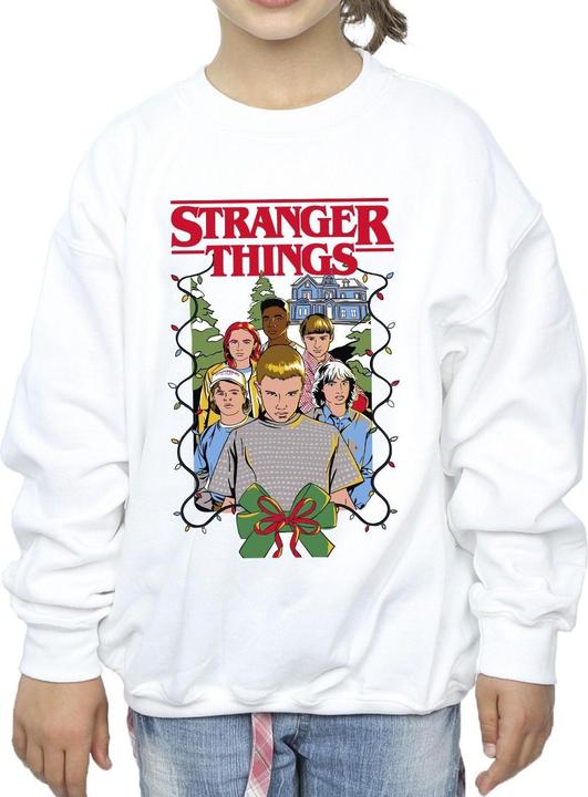Netflix Stranger Things Christmas Poster Sweatshirt Mädchen (152, 158)