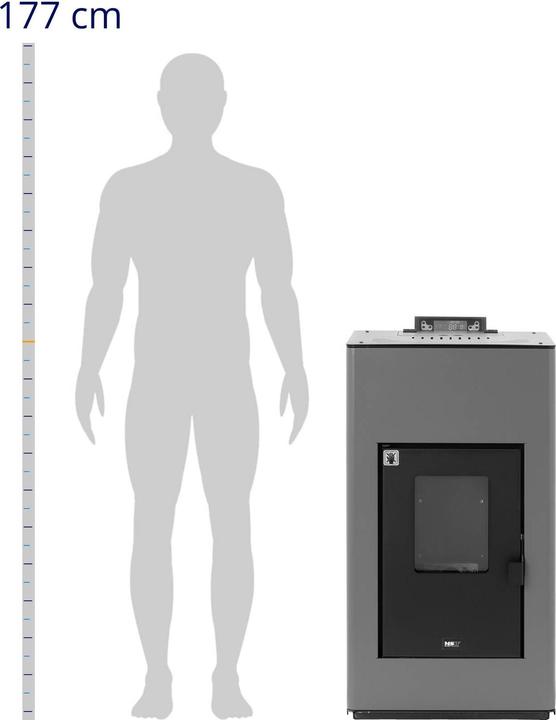 Actual product image MSW Hydro Pellet Stove - 20 kW - for 380 m³ / 25 L water (20000 W)
