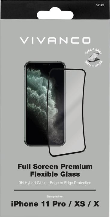 Immagine prodotto Vivanco Vetro di protezione del display Adatto per (telefono cellulare): iPhone X, XS, 11 Pro 1 pz. (1 Pezzo/i, Apple iPhone XS, Apple iPhone 11 Pro)