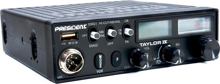 Produktbild PNI President TAYLOR IV ASC CB-Funkpaket + ML70 CB-Antenne, Länge 70 cm, 26–30 MHz, 200 W
