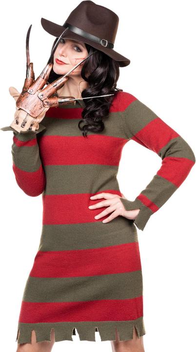 Produktbild Metamorph Freddy Krueger Kostüm für Frauen mit Hut und original Handschuh (XS)