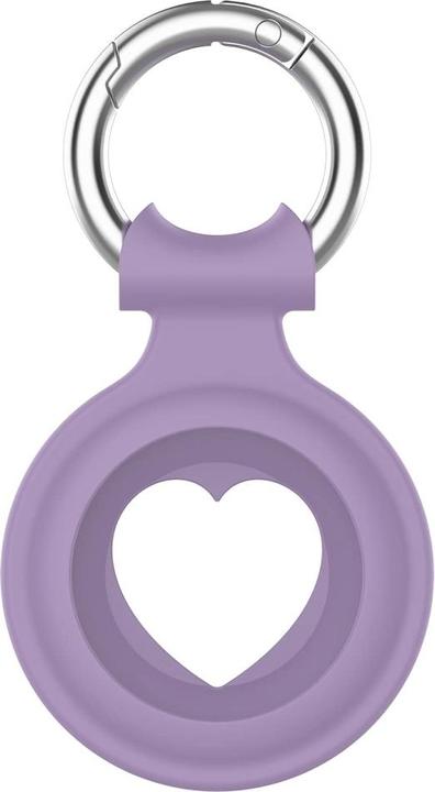 Produktbild Screenguard Apple Airtag Liquid Silikon Heart Case mit Anhänger
